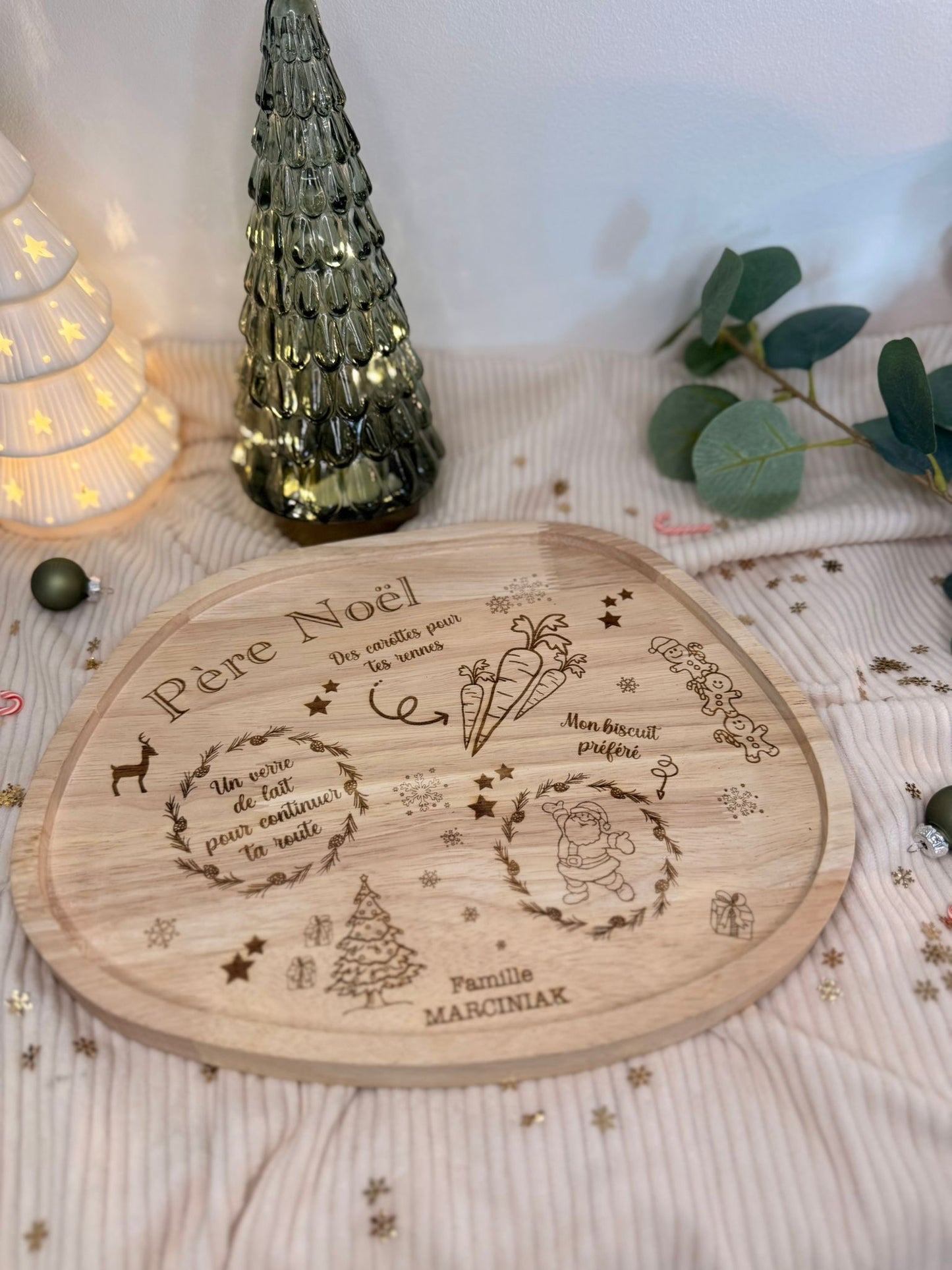 Plateau goûter du père Noël et ses rennes