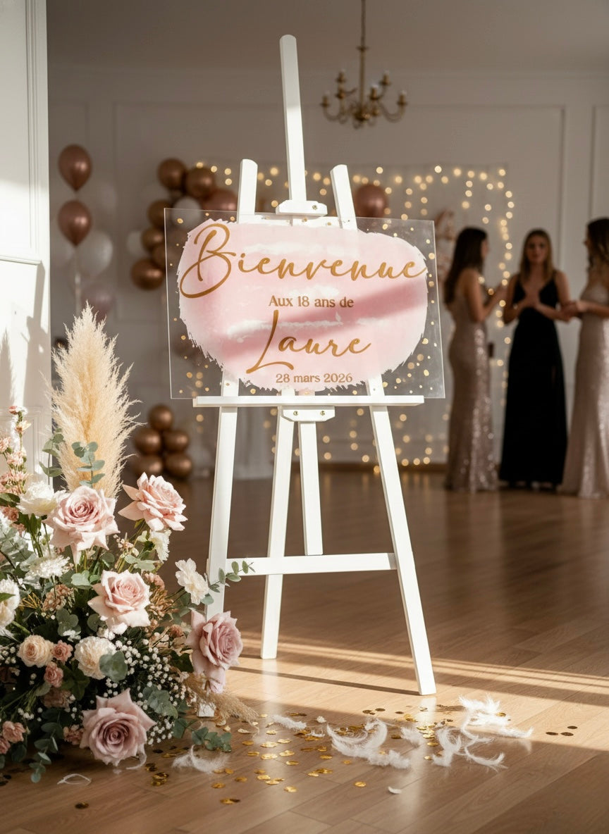 Panneau de bienvenue personnalisé