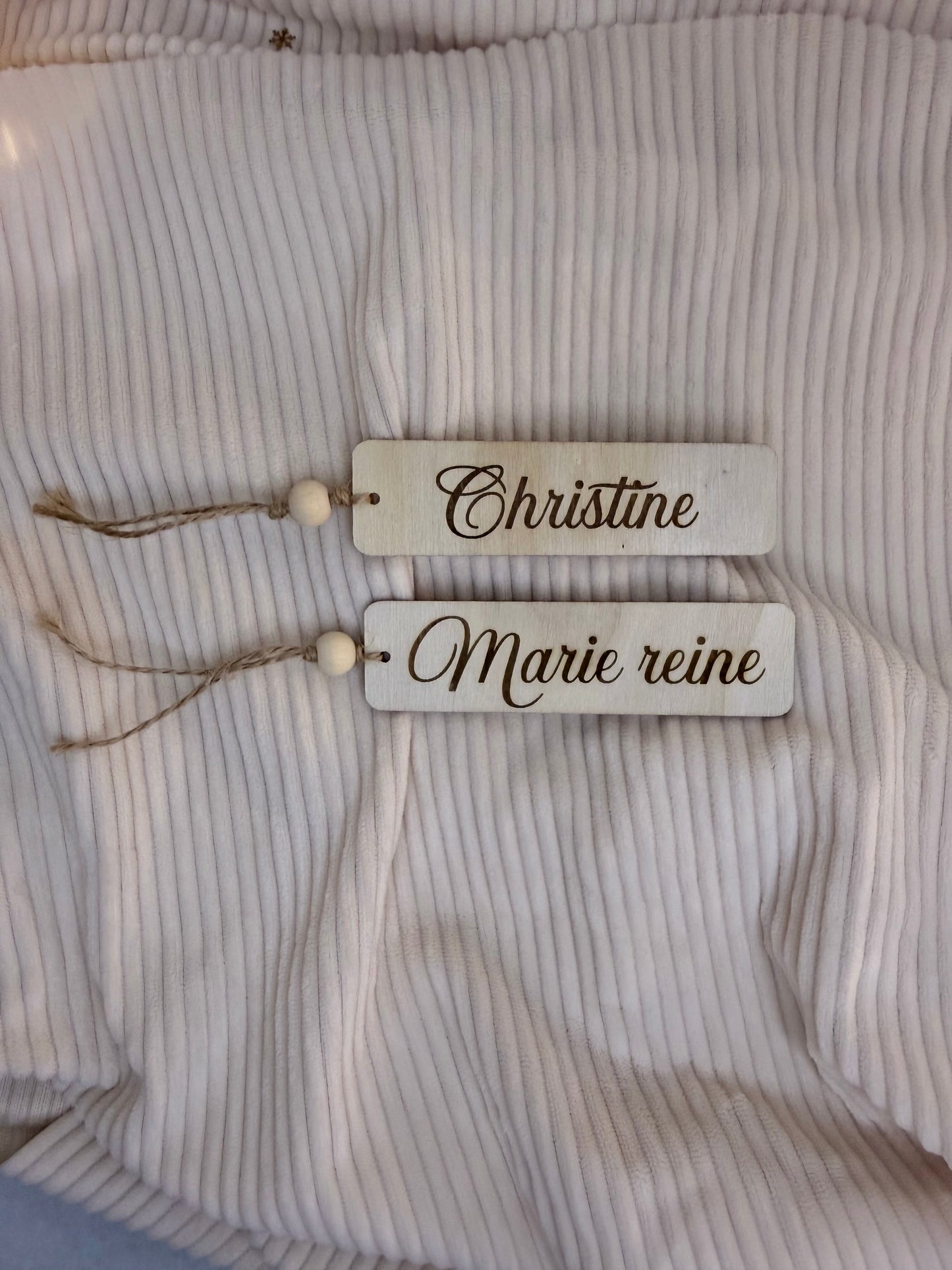 Marque page personnalisé en bois