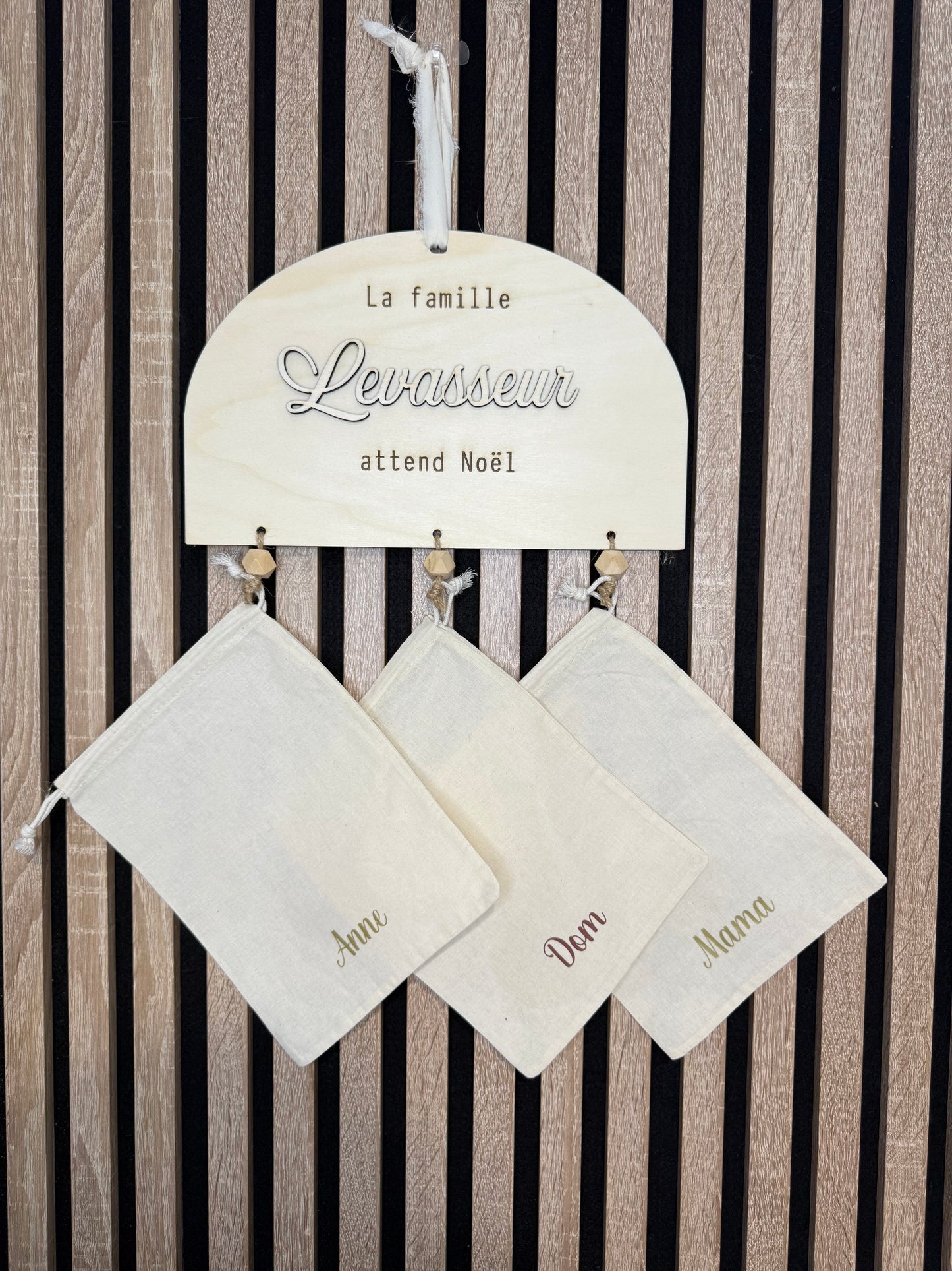 Calendrier de l’avent réutilisable personnalisé