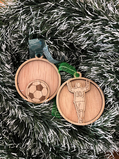 Boule de Noël « FOOT » à personnaliser