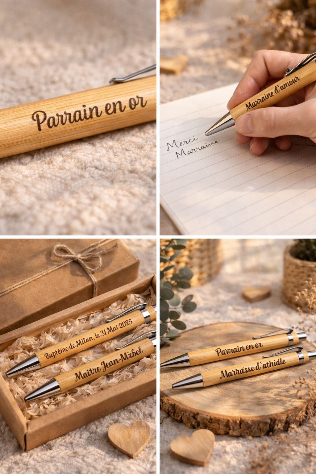 Stylo en bois personnalisé