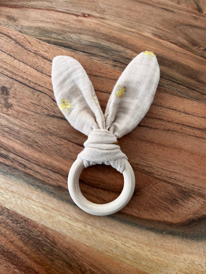 Anneau de dentition cousu main