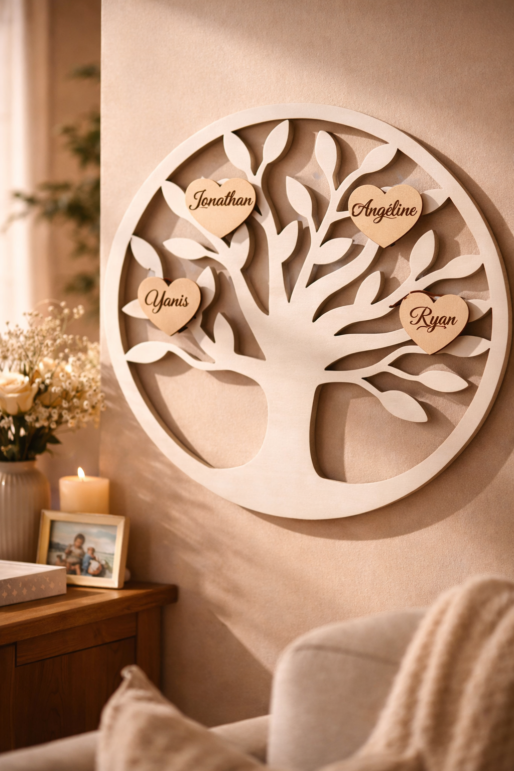 Arbre deArbre de vie personnalisé en bois vie personnalisé en bois