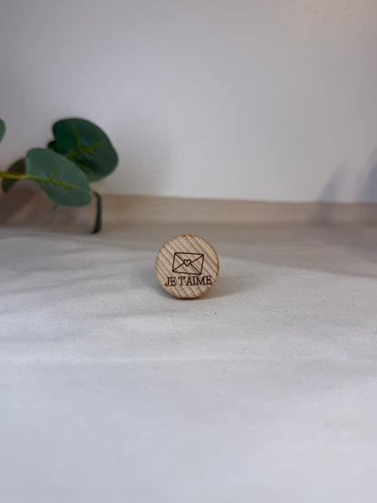 Bouchon de bouteille de vin réutilisable version Saint Valentin