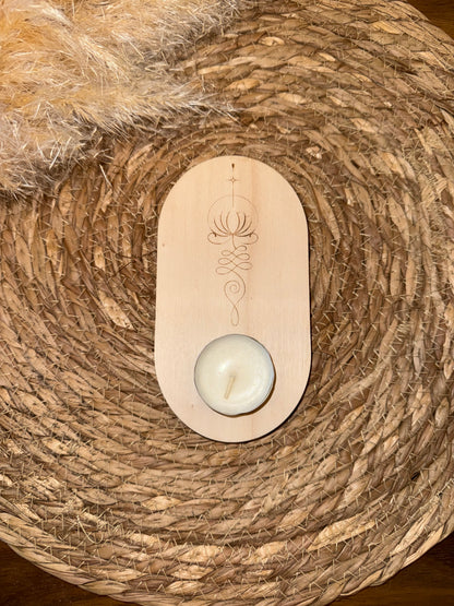 Bougeoirs en bois