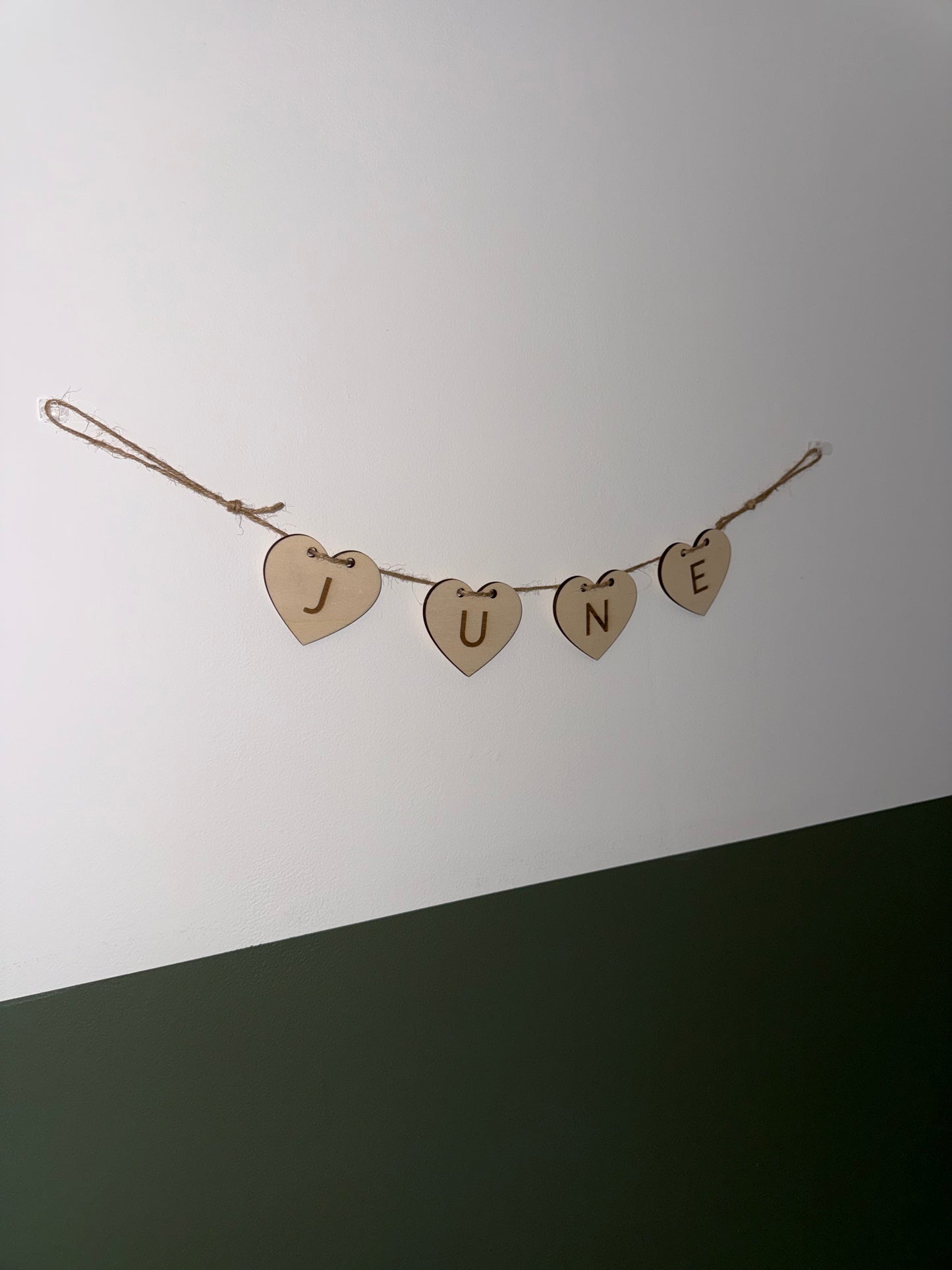 Guirlande personnalisée en bois