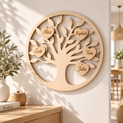 Arbre de vie personnalisable en bois