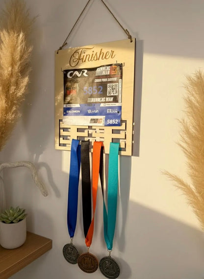 Support médaille et dossard de sport