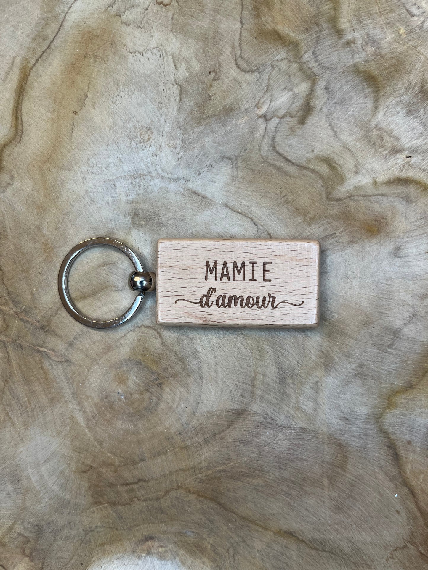 Porte-clef en bois personnalisé