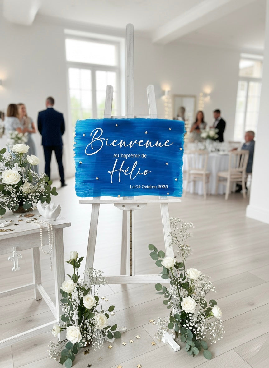 Panneau de bienvenue personnalisé