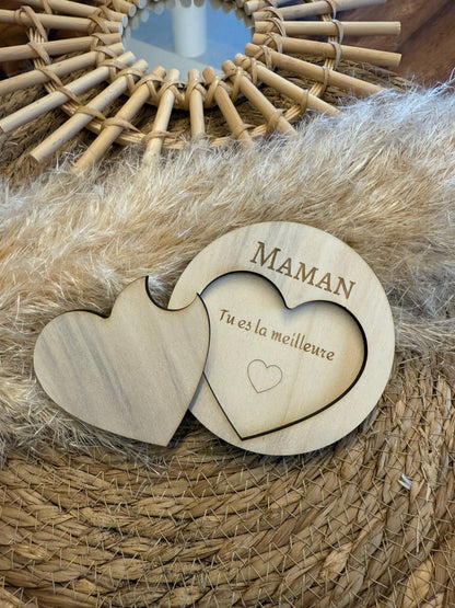 Carte message caché personnalisée