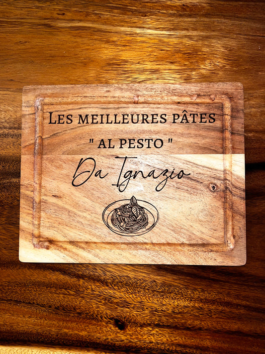 Planche à Découper personnalisée en Bois d'Acacia