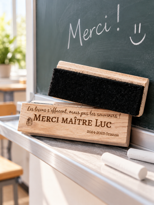 Bosse personnalisée pour effacer le tableau pour cadeau pour professeur pour un cadeau de fin d'année