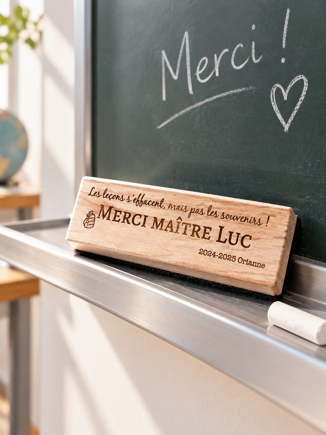 Bosse personnalisée pour professeur