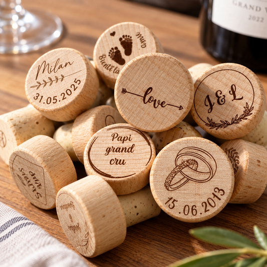Bouchons de bouteille de vin personnalisé