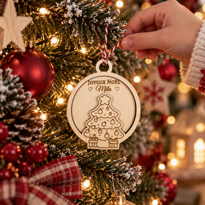 Boule de Noël personnalisé pour sapin