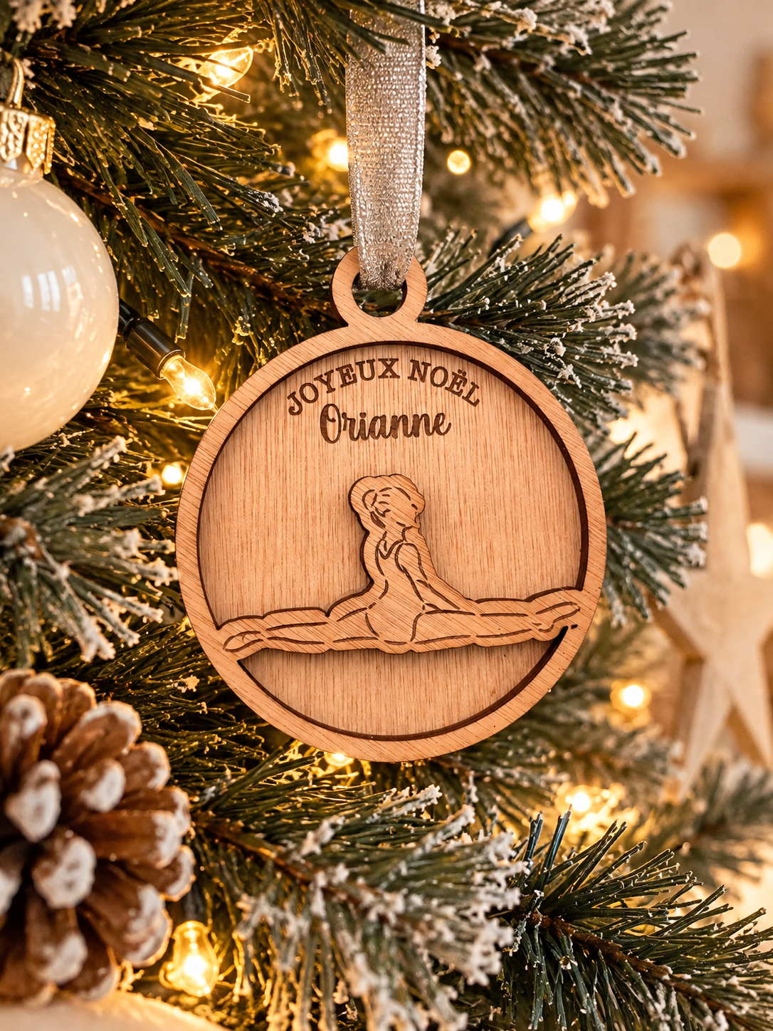 Boule de Noël personnalisée thème gymnastique