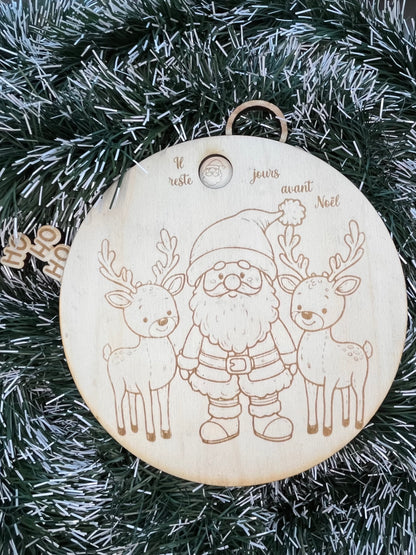 boule de noel calendrier personnalisee