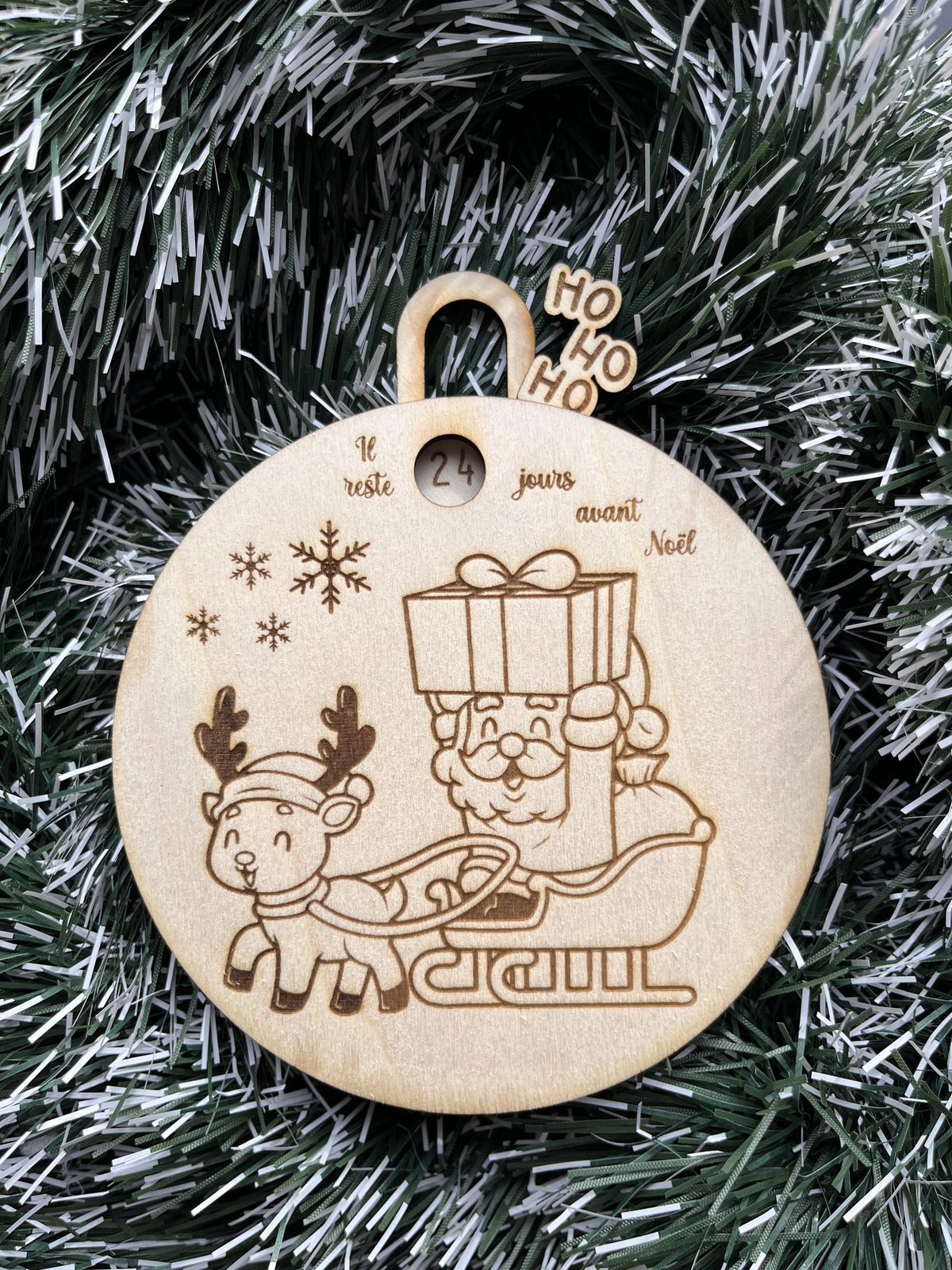 boule de noel calendrier personnalisee