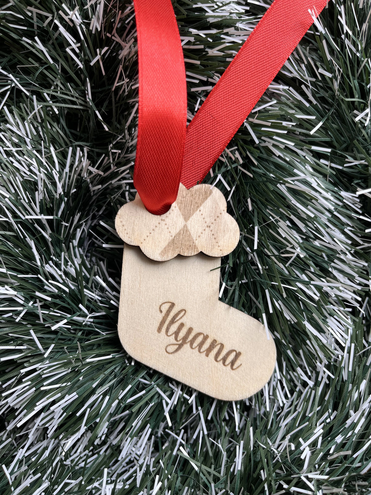 boule de noel botte personnalisée