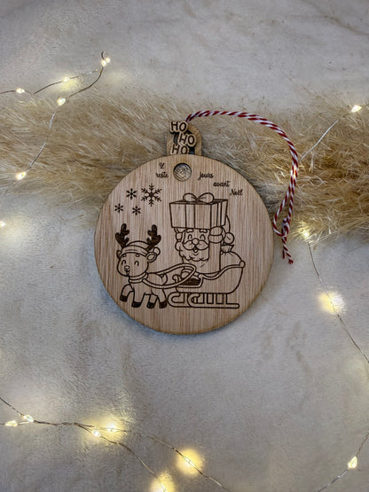 boule de noel calendrier personnalisee