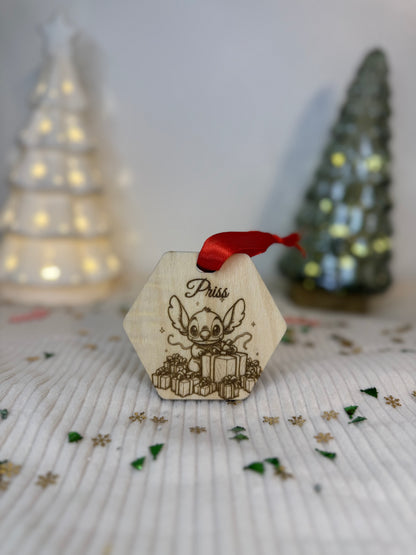 Boule de Noël Stitch personnalisable