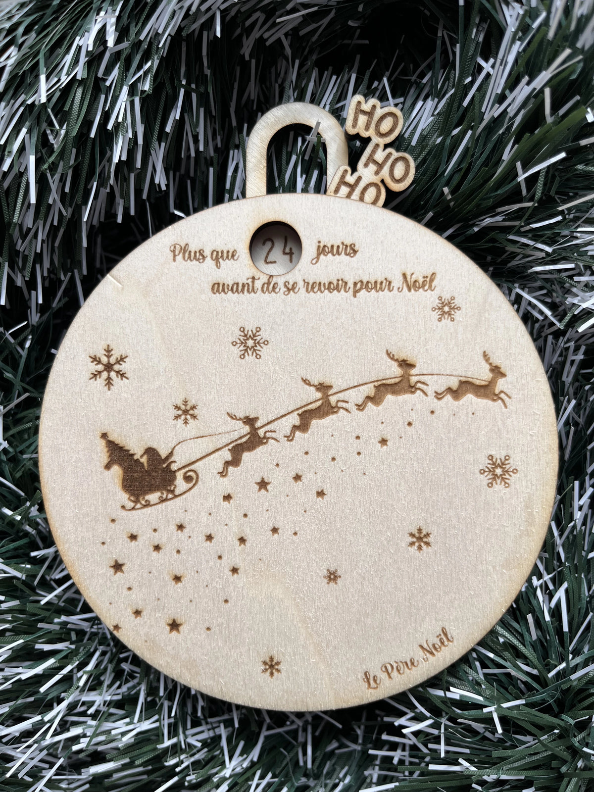 boule de noel calendrier personnalisee