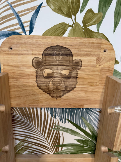 Support de casquette personnalisé en bois