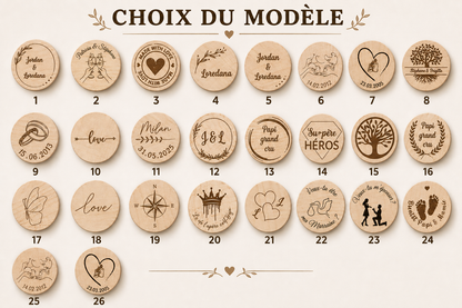 Bouchon de bouteille de vin personnalisé