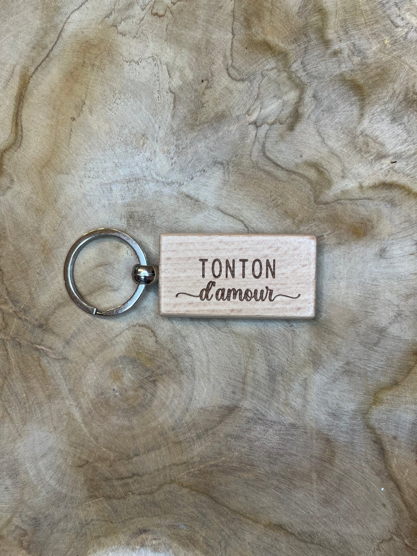 Porte-clef en bois personnalisé