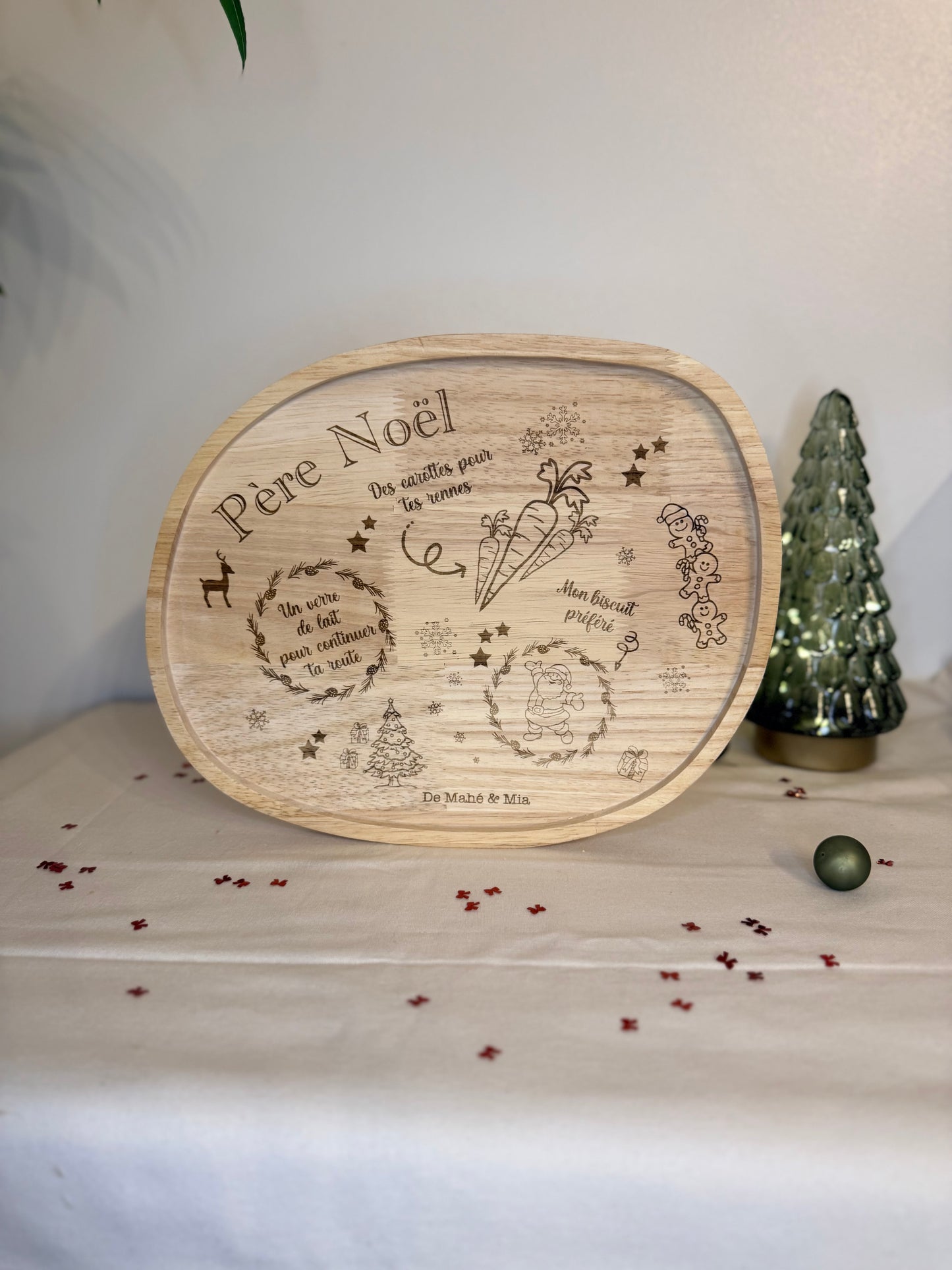 Plateau goûter du père Noël et ses rennes