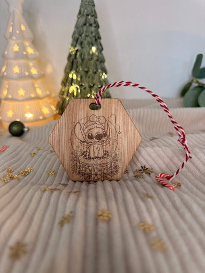 Boule de Noël " Stitch " personnalisable