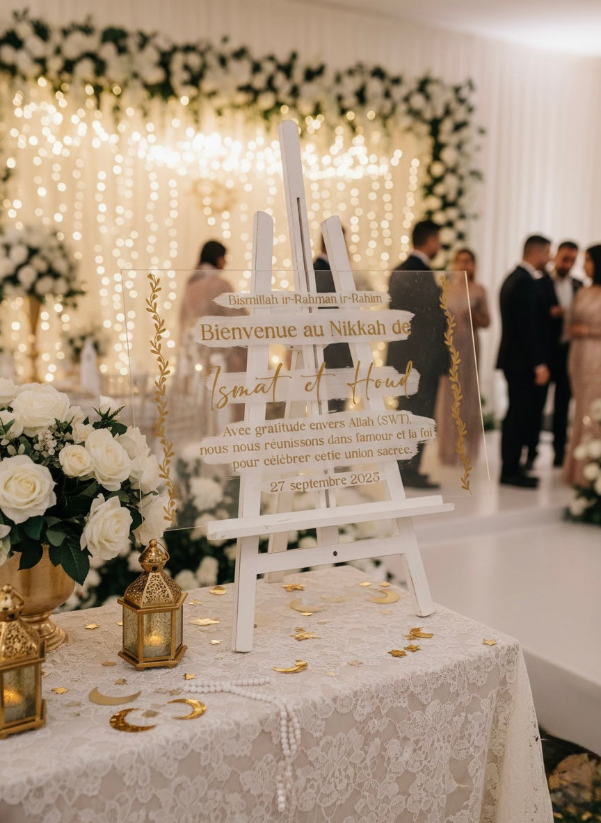 Panneau de bienvenue personnalisé