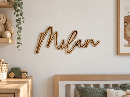Décoration pour chambre de bébé personnalisée en bois
