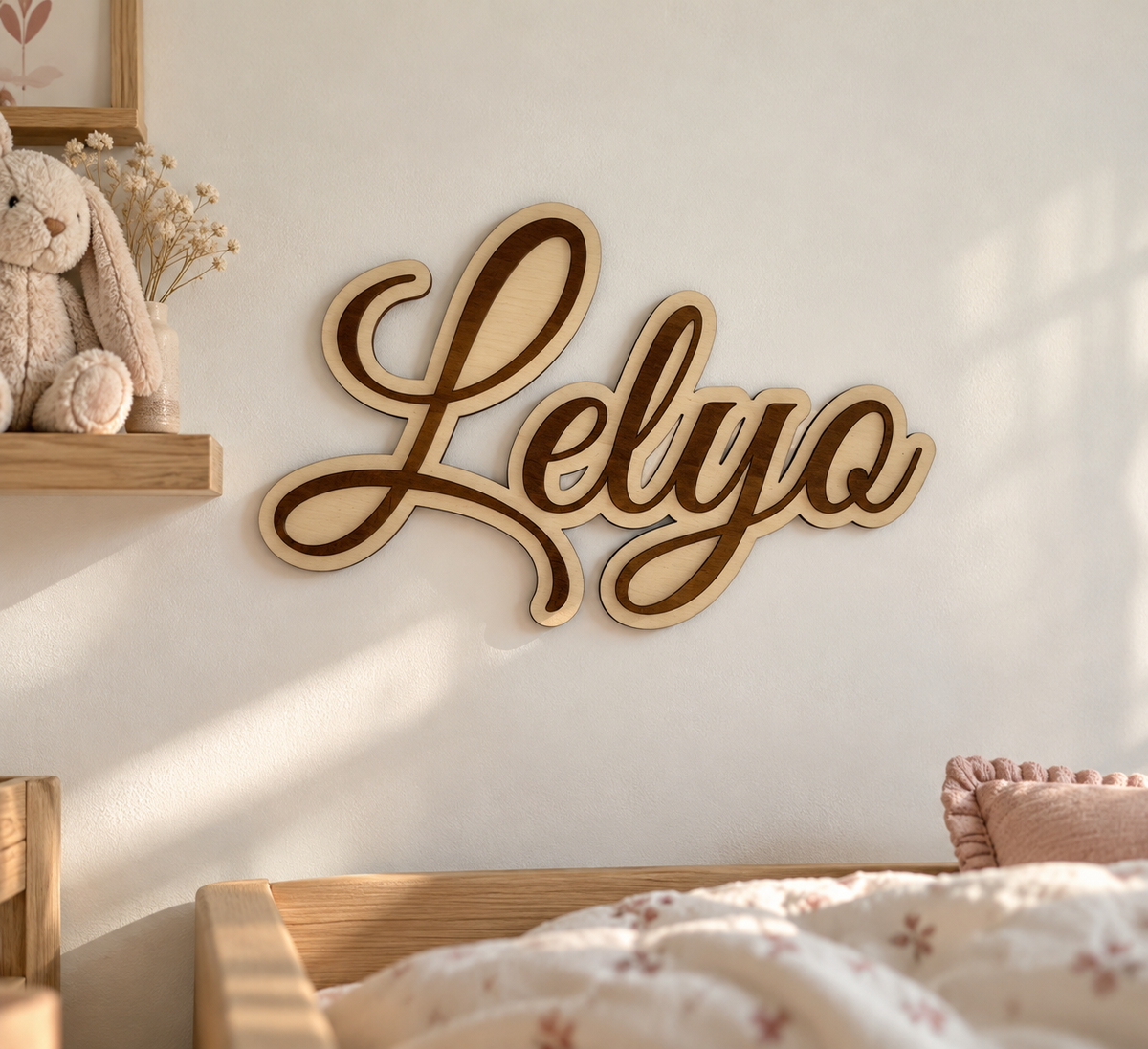 Décoration en bois pour chambre d'enfant