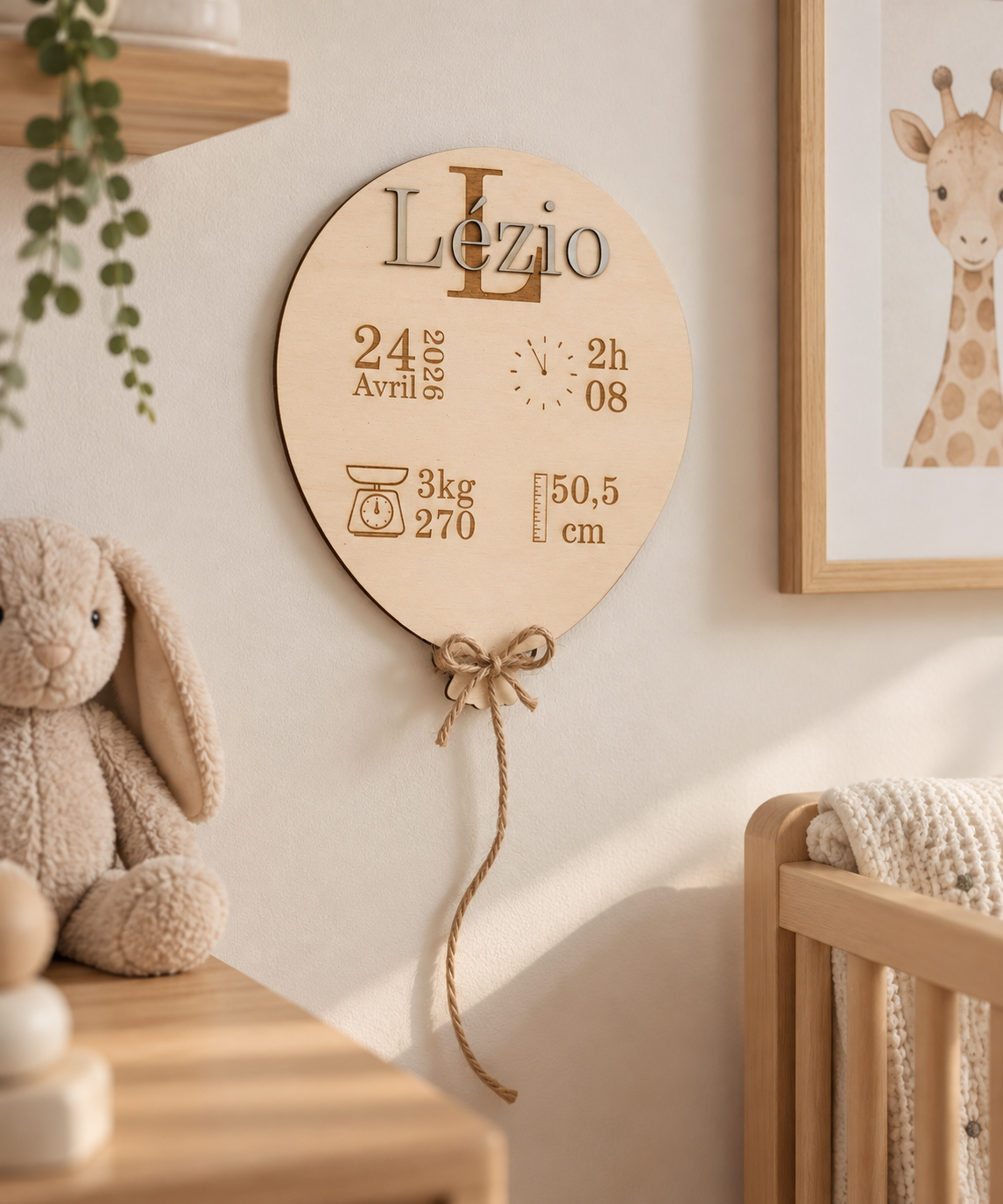 Décoration pour chambre de bébé personnalisé