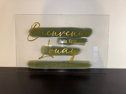 Panneau d’entrée personnalisé