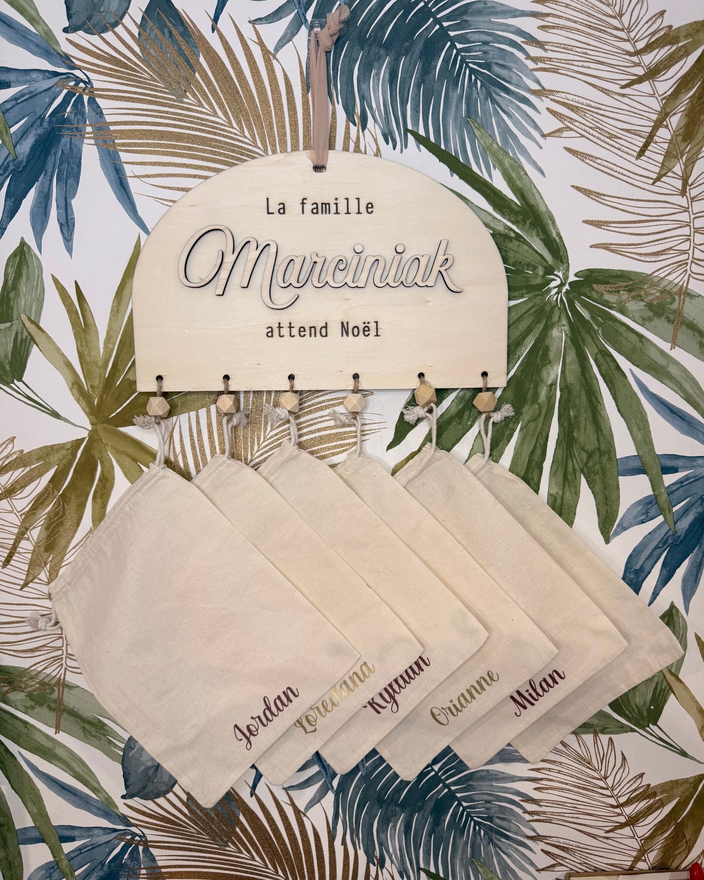 Calendrier de l’avent réutilisable personnalisé