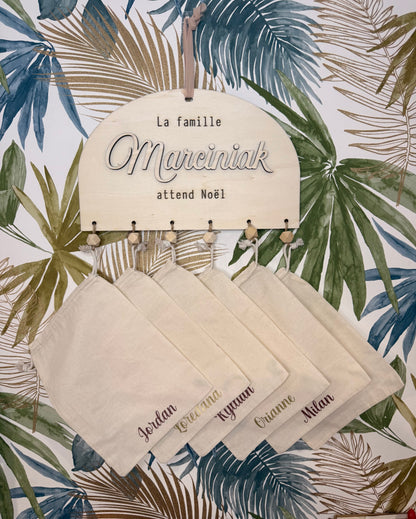 Calendrier de l’avent réutilisable personnalisé