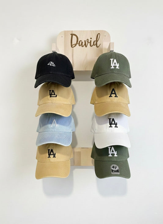 Support de casquette personnalisé en bois