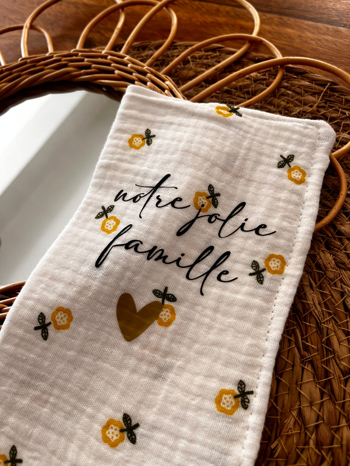 Housse livret de famille personnalisé