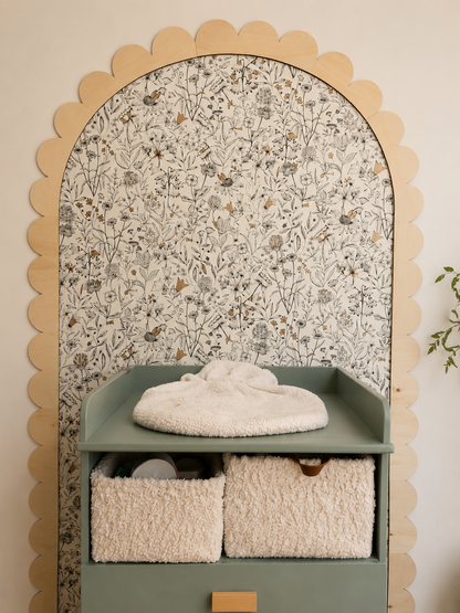 Arche murale en bois – Frise décorative naturelle