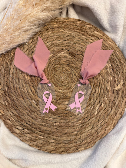 Marque-page solidaire en acrylique – Octobre Rose 🎀