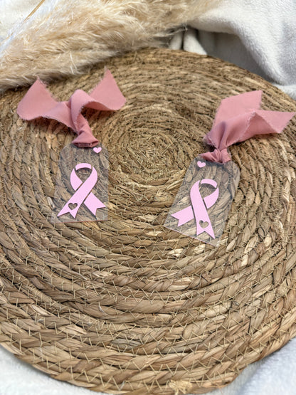 Marque-page solidaire en acrylique – Octobre Rose 🎀