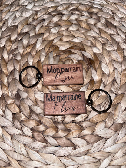 PORTE-CLEFS EN BOIS