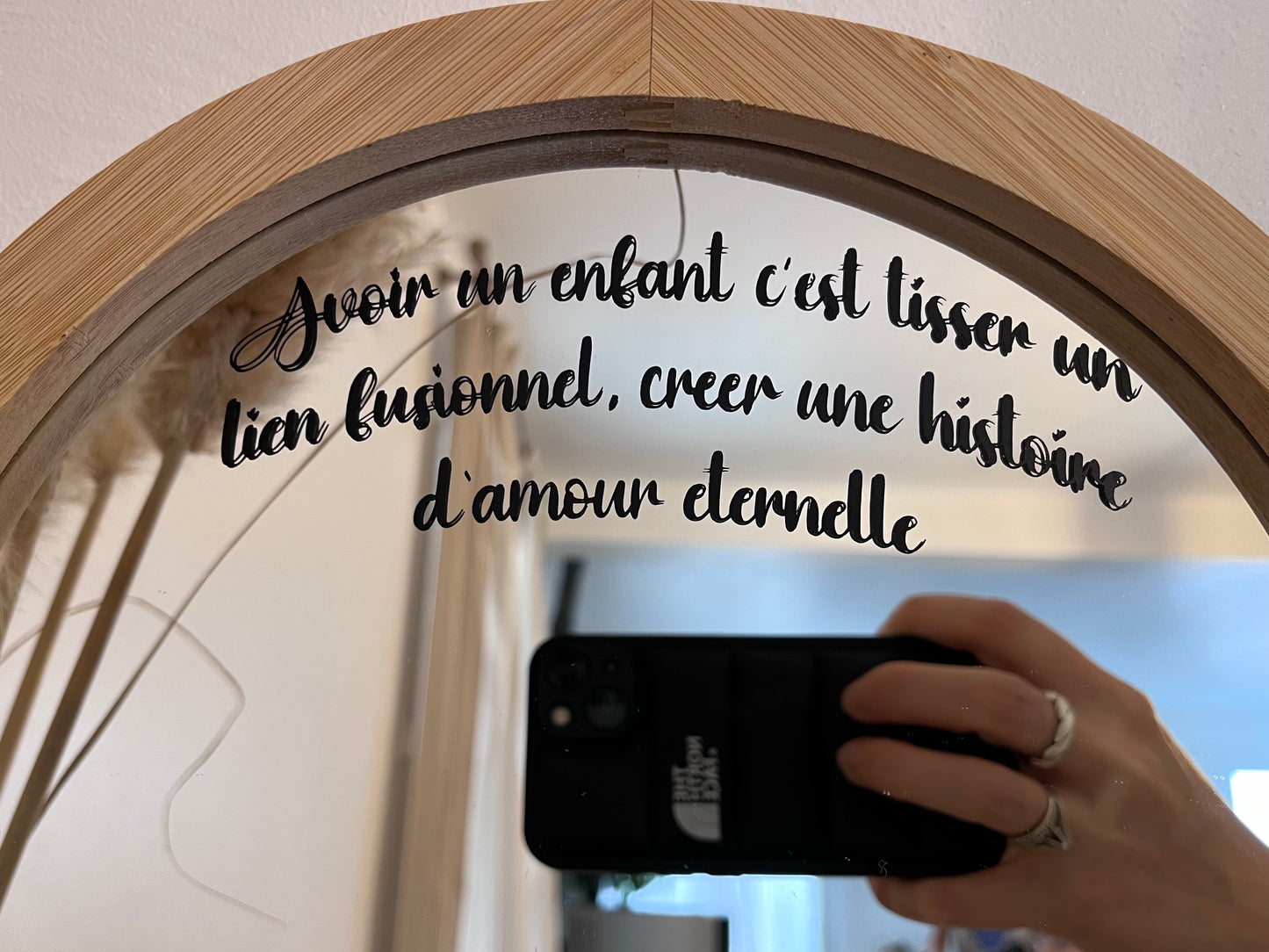 MIROIR OVALE EN BOIS