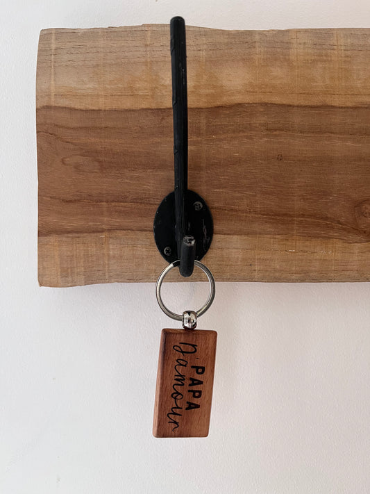 PORTE-CLEFS EN BOIS