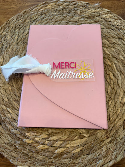 Marque page Maîtresse/Atsem personnalisé