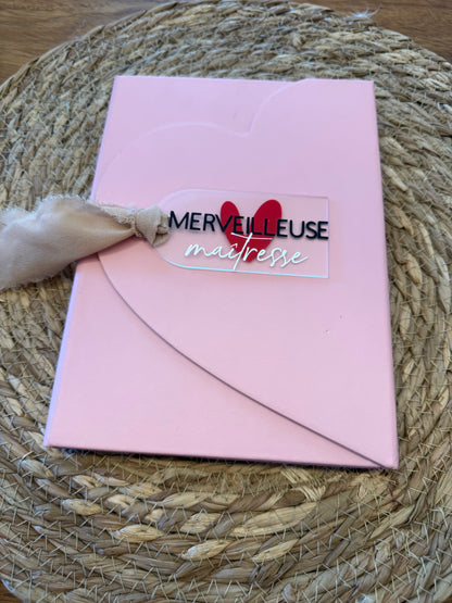 Marque page Maîtresse/Atsem personnalisé